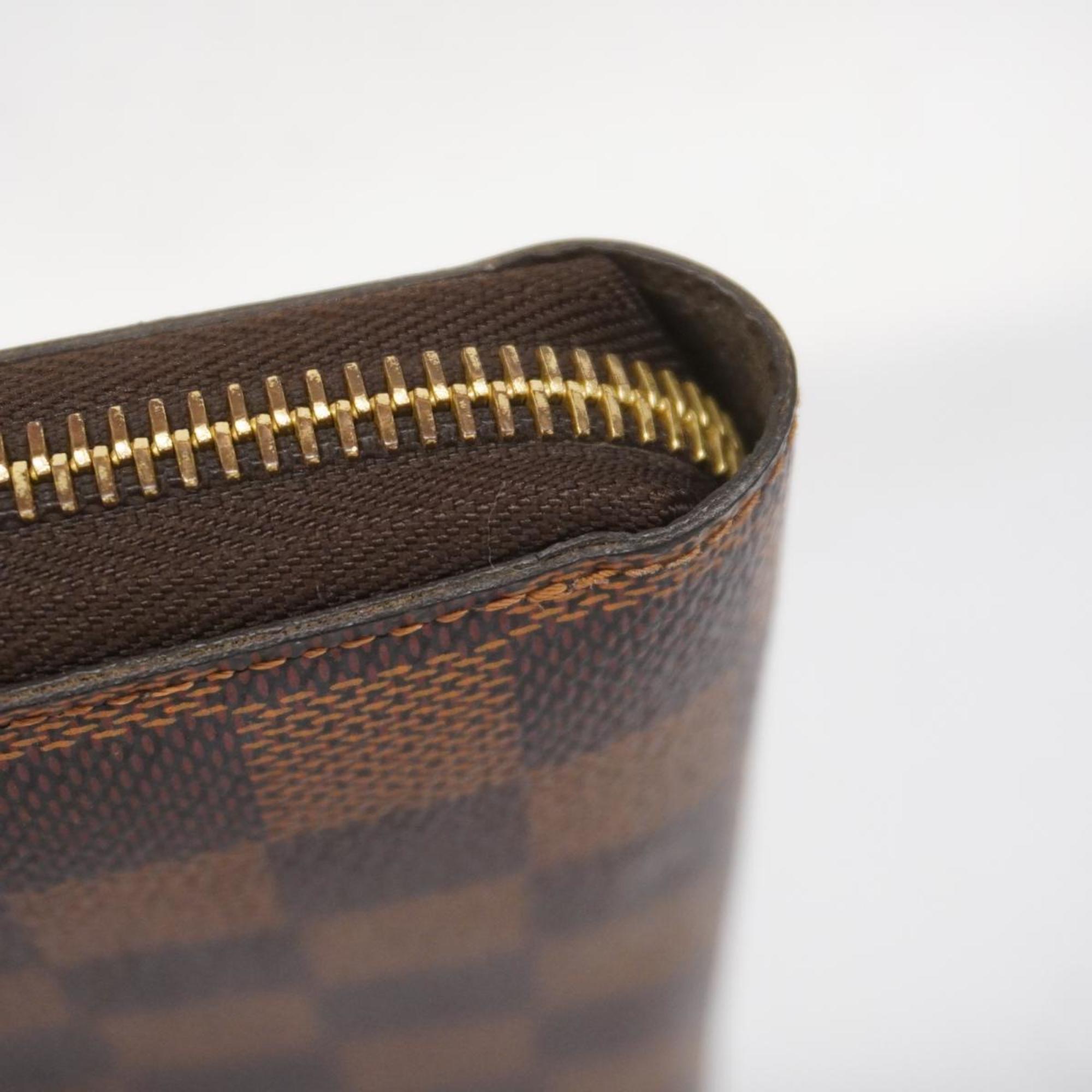 Louis Vuitton Long Wallet Damier Zippy N60015 Ebene Men's Women's