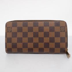 Louis Vuitton Long Wallet Damier Zippy N60015 Ebene Men's Women's