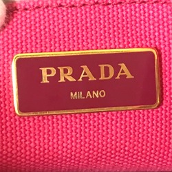 PRADA Prada Canapa Handbag Tote Bag Women's Canvas Pink 1BG439