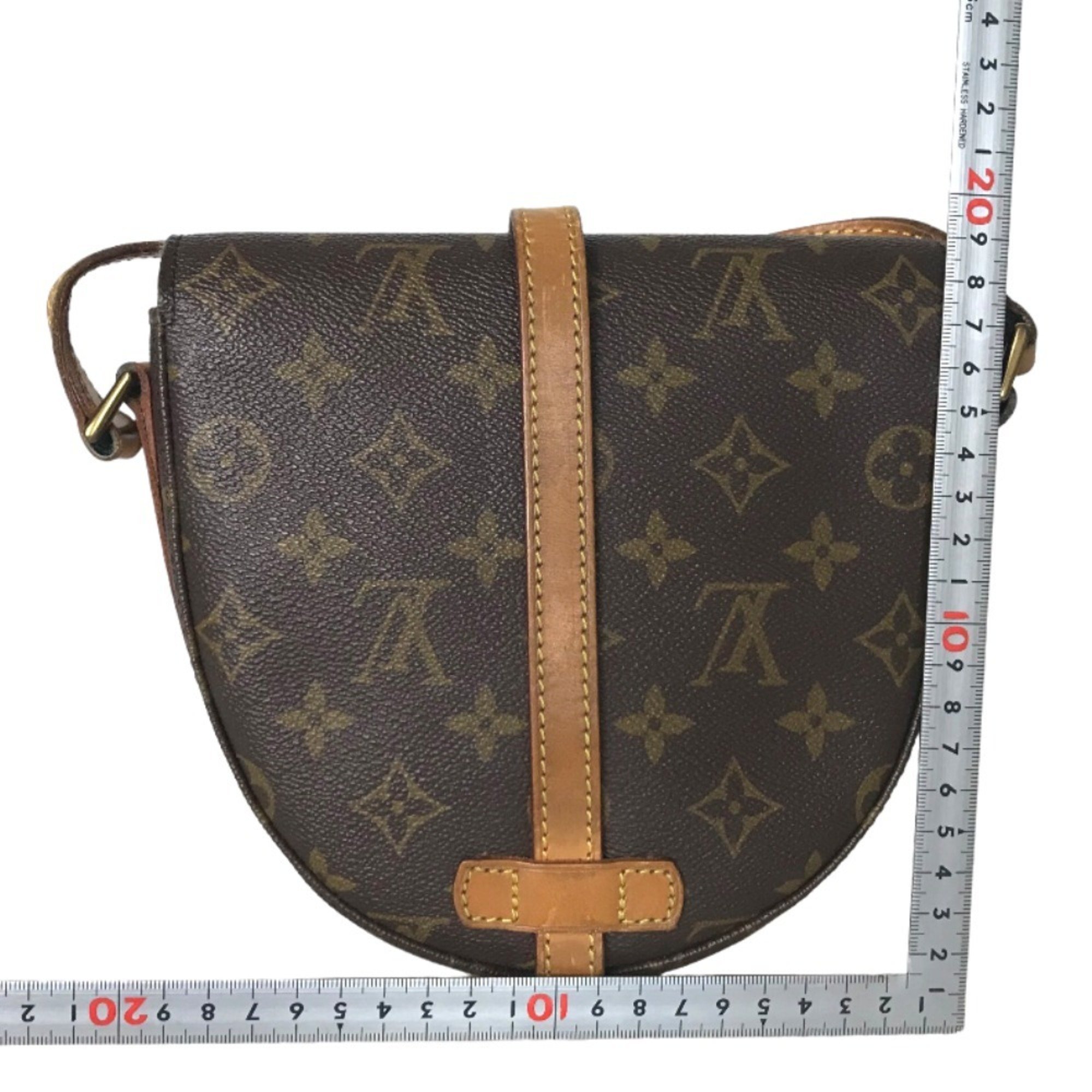 LOUIS VUITTON Chantilly PM Sling Bag Shoulder Women's Monogram Canvas Brown M40646