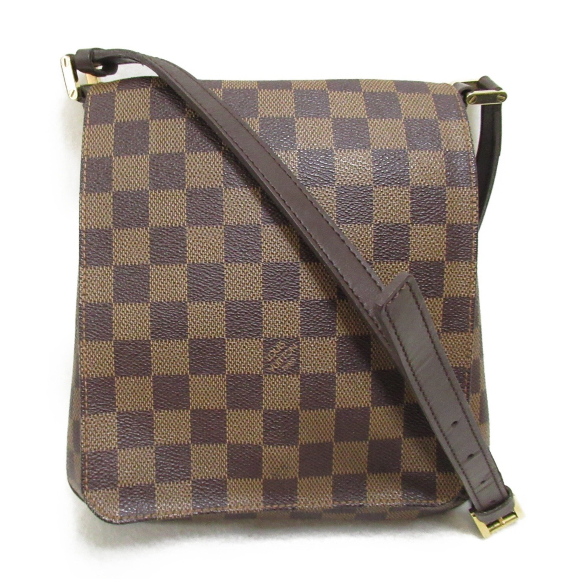 Louis Vuitton Musette Salsa Long Shoulder Bag Coated Canvas Damier Women's Brown N51300