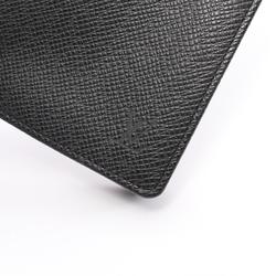 Louis Vuitton LOUIS VUITTON Porte Carte Credit Taiga Ardoise Bi-fold Long Wallet Leather Men's Black M31002