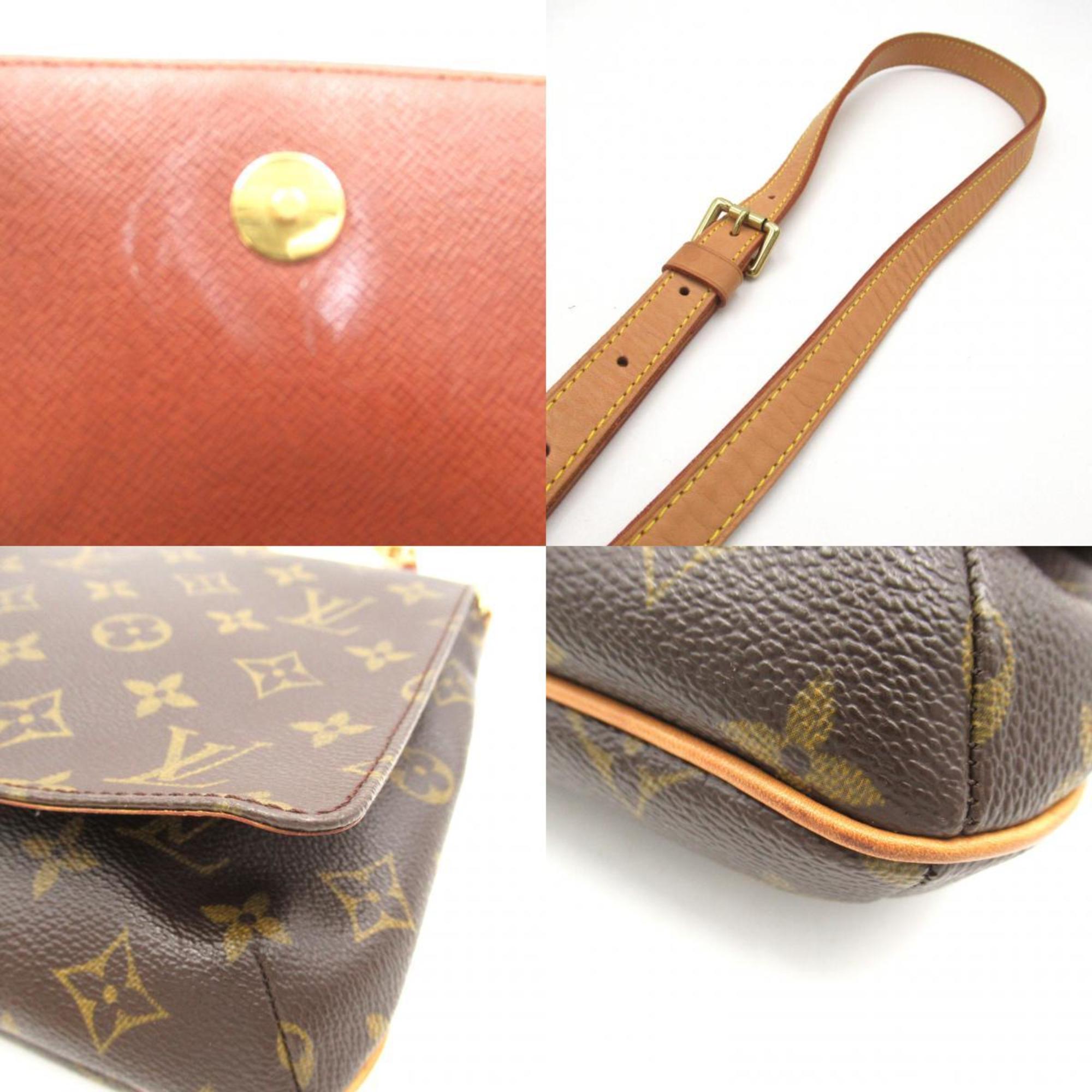 Louis Vuitton Musette Tango Long Shoulder Bag, Coated Canvas, Monogram, Women's, Brown, M51388