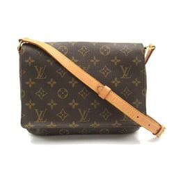 Louis Vuitton Musette Tango Long Shoulder Bag, Coated Canvas, Monogram, Women's, Brown, M51388