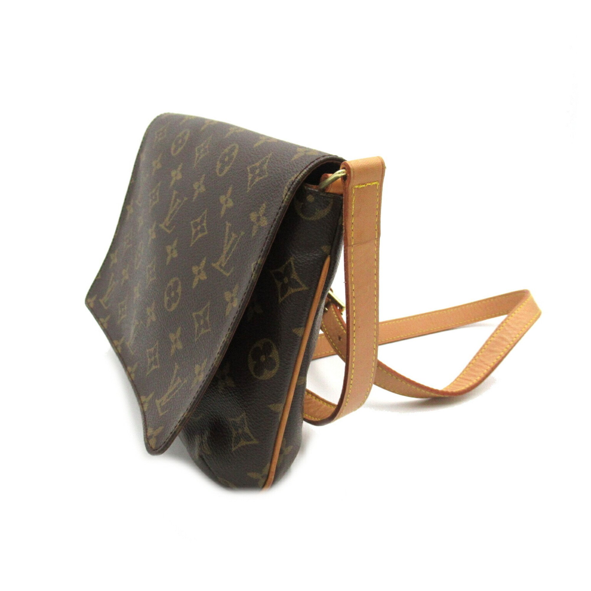 Louis Vuitton Musette Tango Long Shoulder Bag, Coated Canvas, Monogram, Women's, Brown, M51388