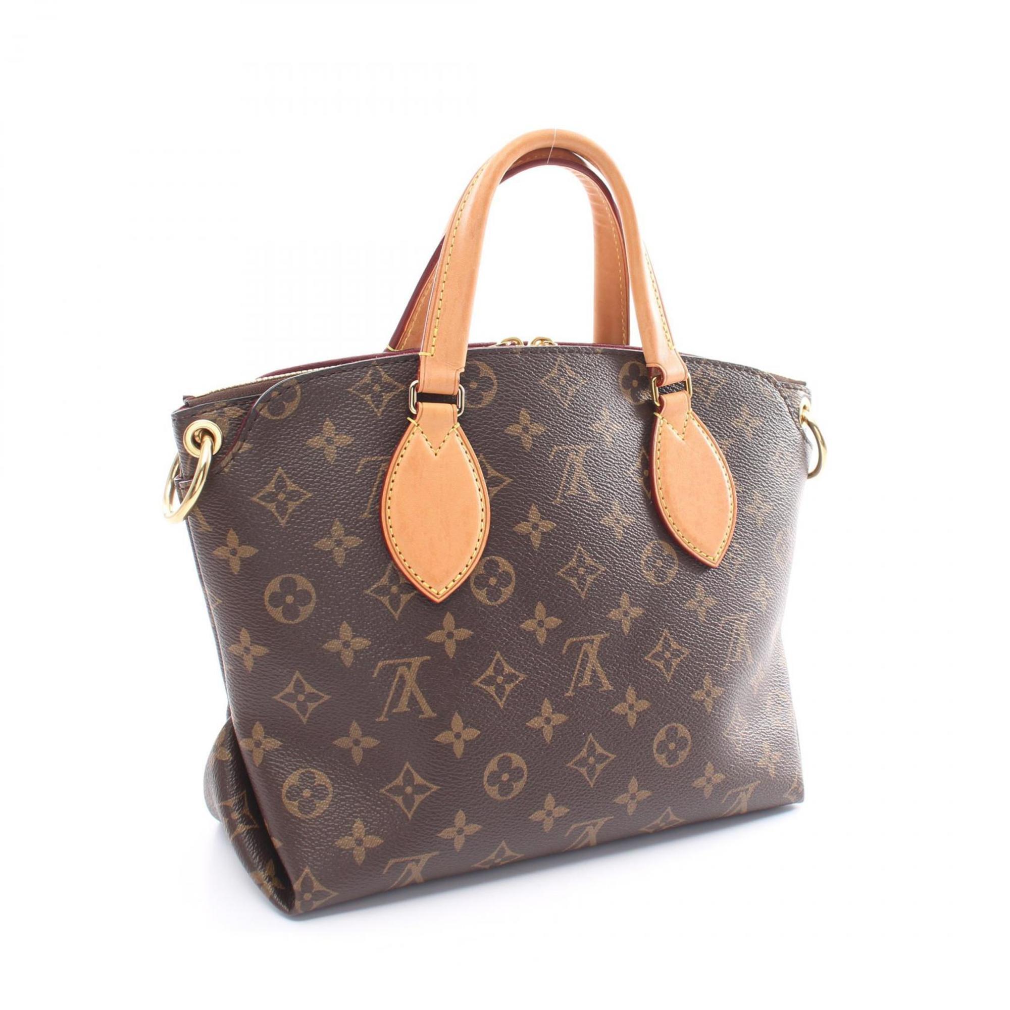 Louis Vuitton LOUIS VUITTON Flower Zipped Tote PM Monogram Bag Coated Canvas Leather Women's Brown M44359