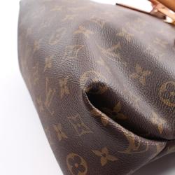 Louis Vuitton LOUIS VUITTON Flower Zipped Tote PM Monogram Bag Coated Canvas Leather Women's Brown M44359