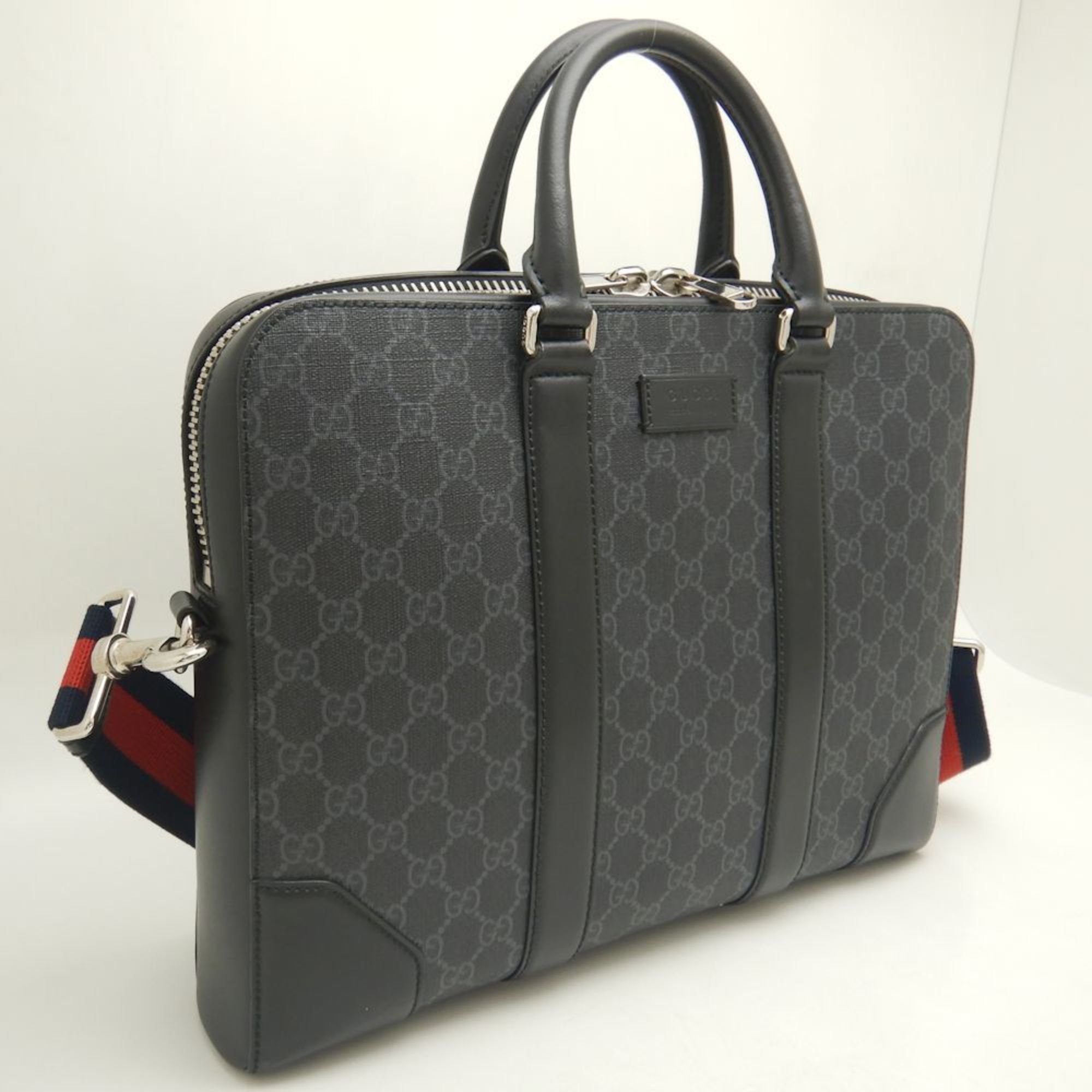 GUCCI 474135 Bag GG Supreme Canvas Grey 252049