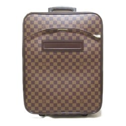 Louis Vuitton Pegasus 45 Damier Ebene Carry Bag, Coated Canvas, Leather, Damier, Men's, Women's, Brown, N23293