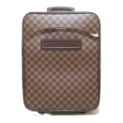 Louis Vuitton Pegasus 45 Damier Ebene Carry Bag, Coated Canvas, Leather, Damier, Men's, Women's, Brown, N23293