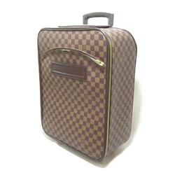 Louis Vuitton Pegasus 45 Damier Ebene Carry Bag, Coated Canvas, Leather, Damier, Men's, Women's, Brown, N23293