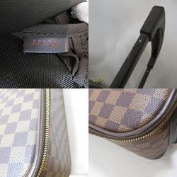 Louis Vuitton Pegasus 45 Damier Ebene Carry Bag, Coated Canvas, Leather, Damier, Men's, Women's, Brown, N23293