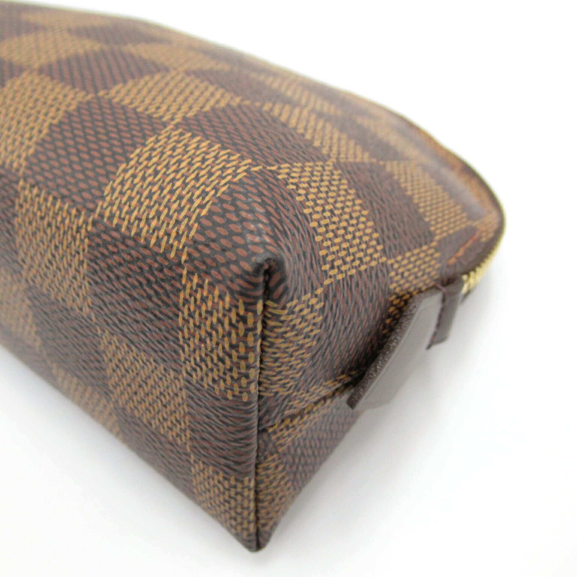 Louis Vuitton LOUIS VUITTON Pochette Tick Pouch Bag Coated Canvas Damier Women's Brown N47516