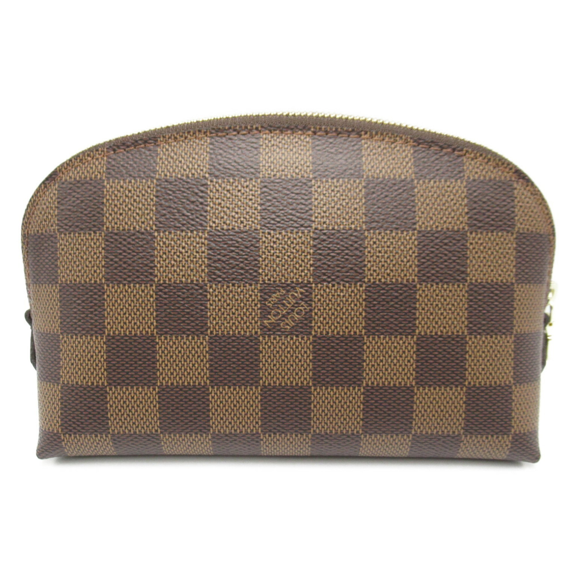 Louis Vuitton LOUIS VUITTON Pochette Tick Pouch Bag Coated Canvas Damier Women's Brown N47516