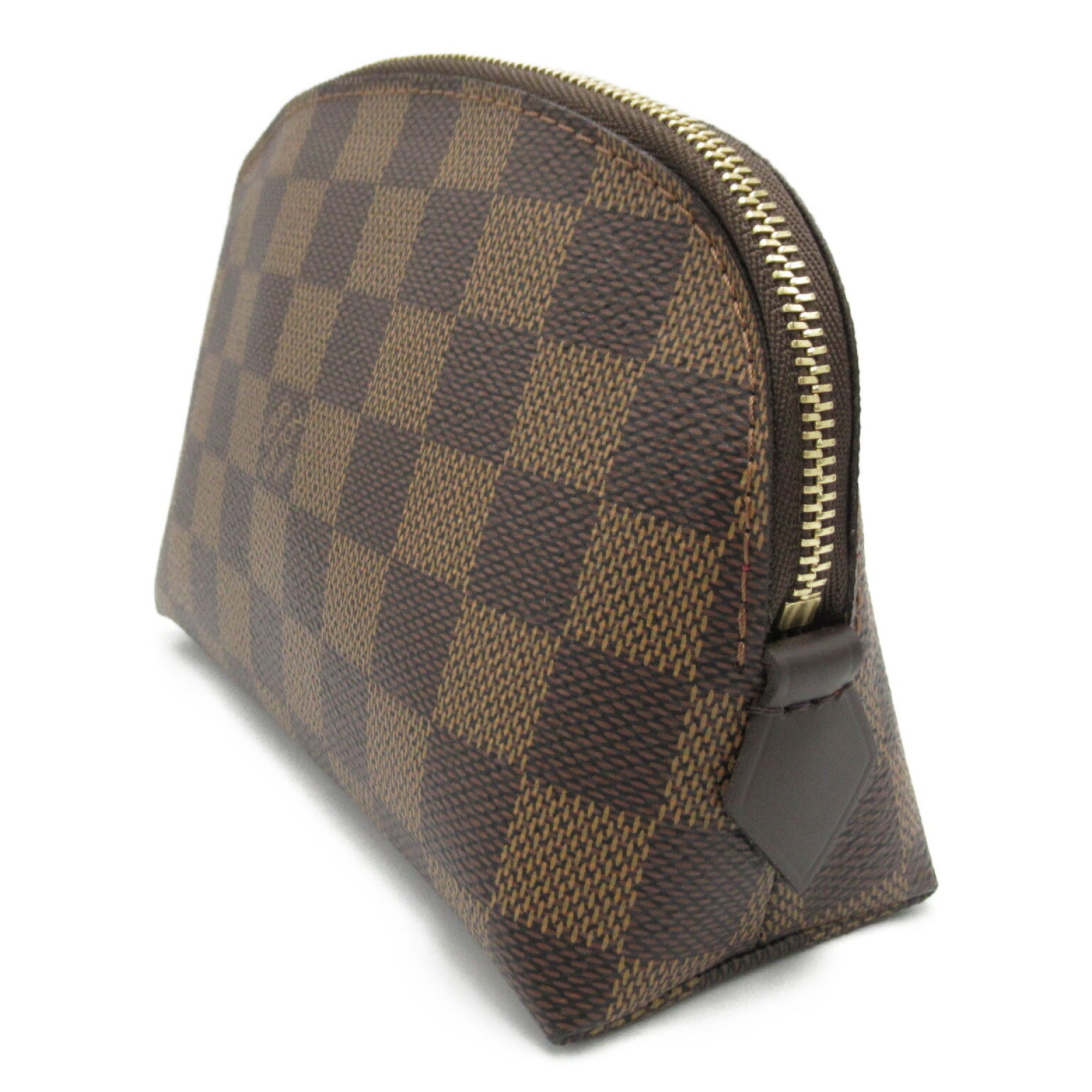 Louis Vuitton LOUIS VUITTON Pochette Tick Pouch Bag Coated Canvas Damier Women's Brown N47516