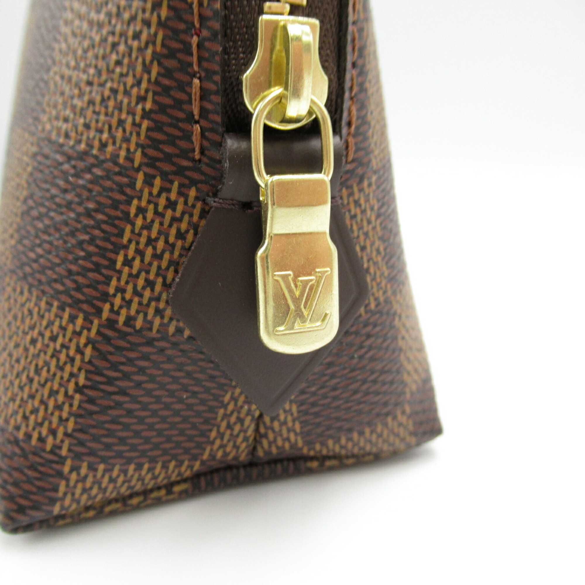 Louis Vuitton LOUIS VUITTON Pochette Tick Pouch Bag Coated Canvas Damier Women's Brown N47516