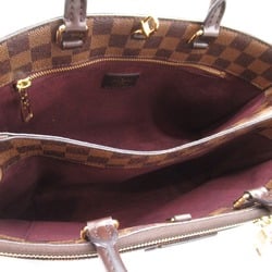 Louis Vuitton Brompton Shoulder Bag, Coated Canvas, Damier, Women's, Brown, N41582