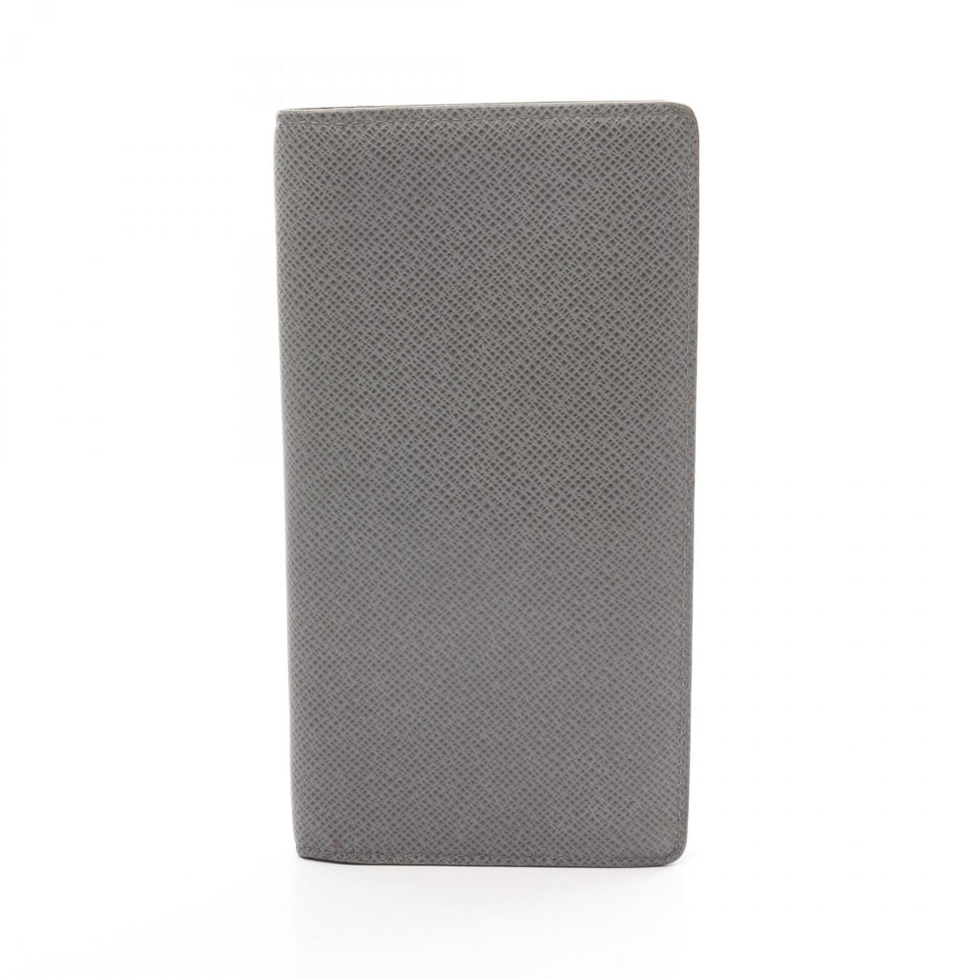 Louis Vuitton LOUIS VUITTON Portefeuille Long Taiga Bi-fold Wallet Leather Men's Gray M33401