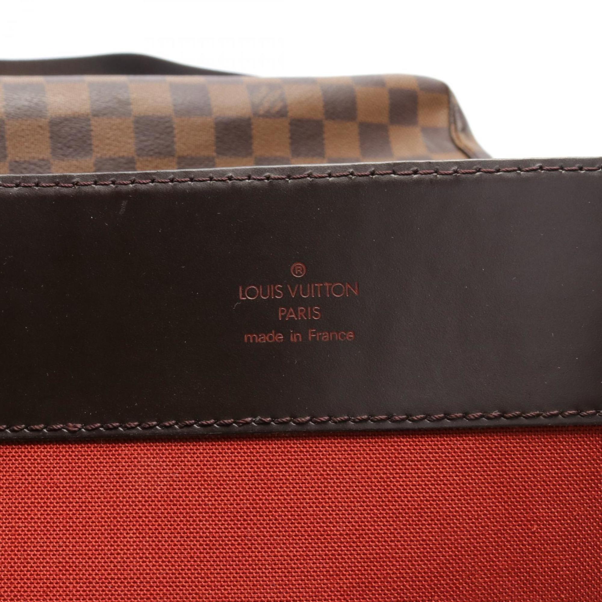 Louis Vuitton Broadway Damier Ebene Shoulder Bag Coated Canvas Leather Men's Women's Brown N42270