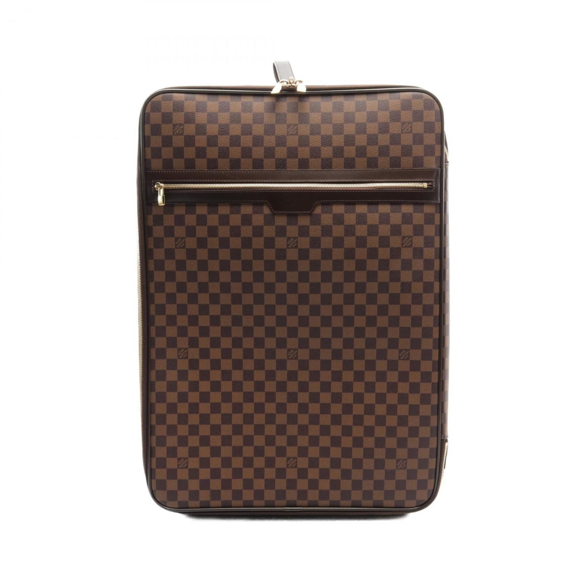 Louis Vuitton Pegasus 65 Damier Ebene Carry Bag Coated Canvas Leather Men's Women's Brown N23295