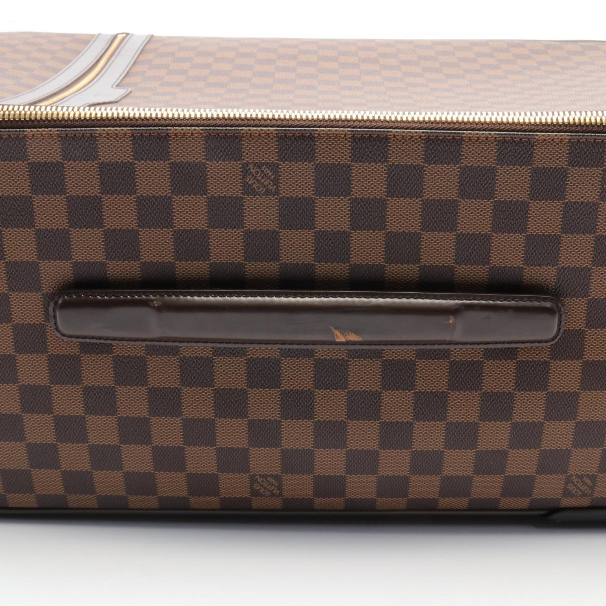 Louis Vuitton Pegasus 65 Damier Ebene Carry Bag Coated Canvas Leather Men's Women's Brown N23295