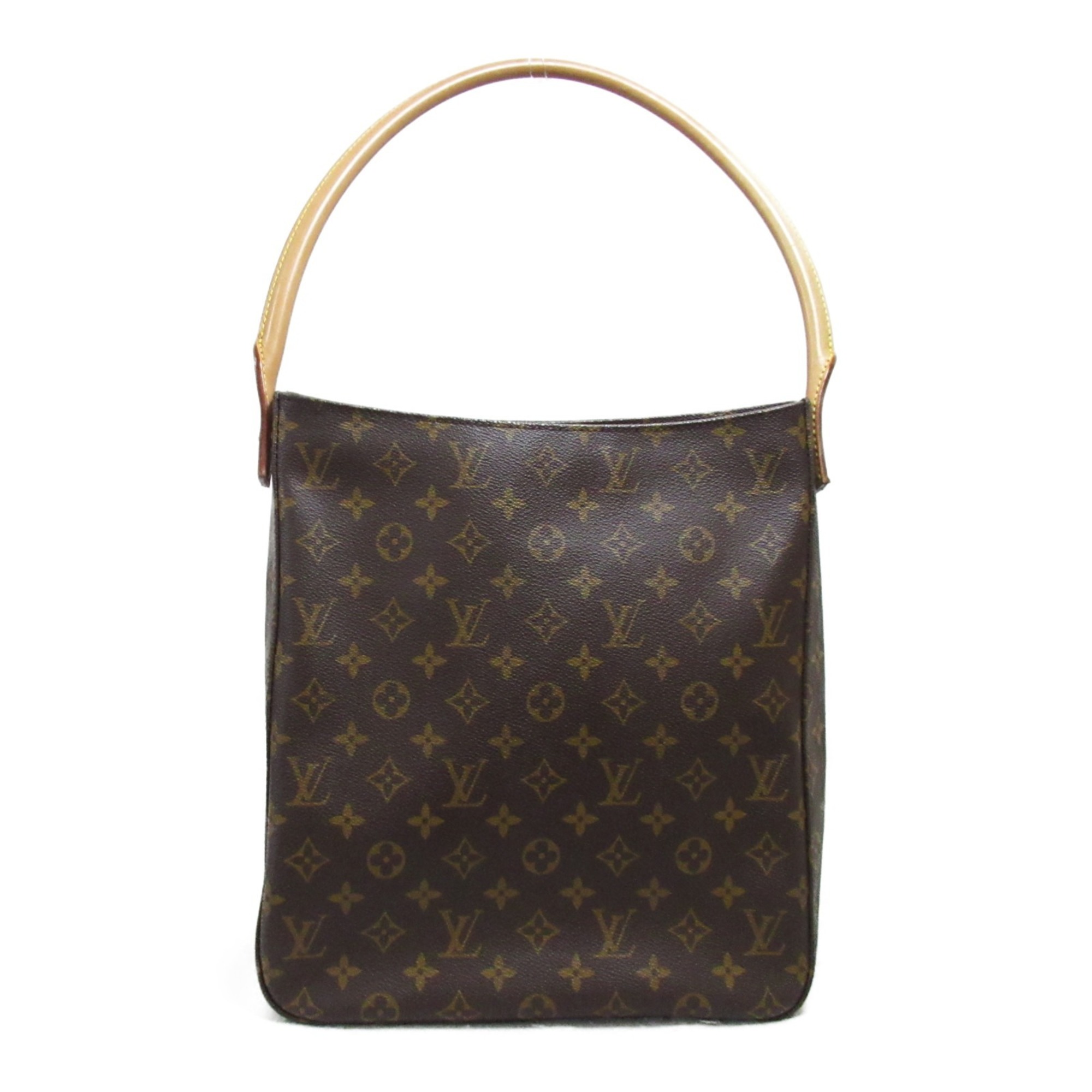 Louis Vuitton LOUIS VUITTON Looping Shoulder Bag Coated Canvas Monogram Women's Brown M51145