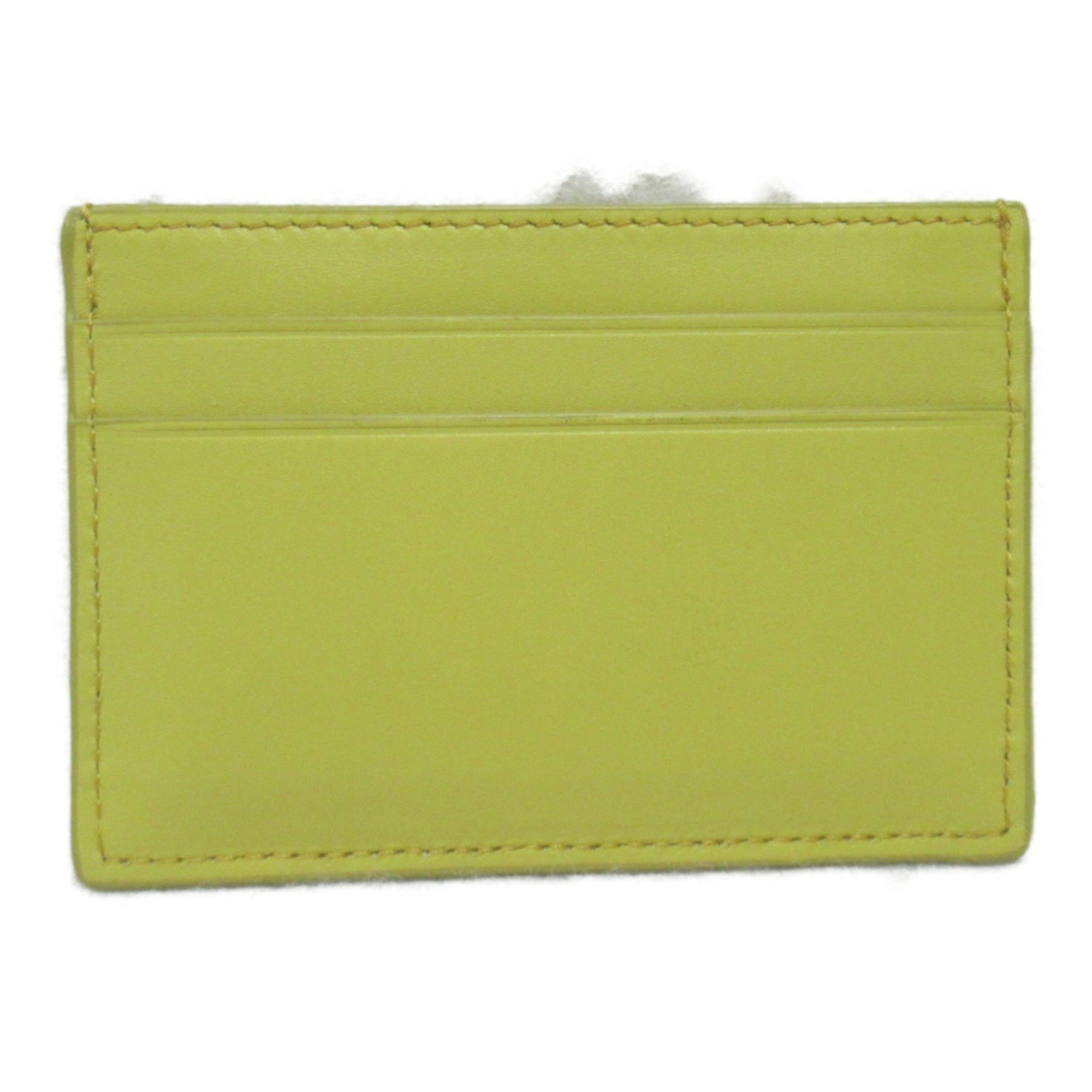 LOEWE Anagram Plain Card Holder Business Holder/Card Case Leather Women's Yellow C794322X018762