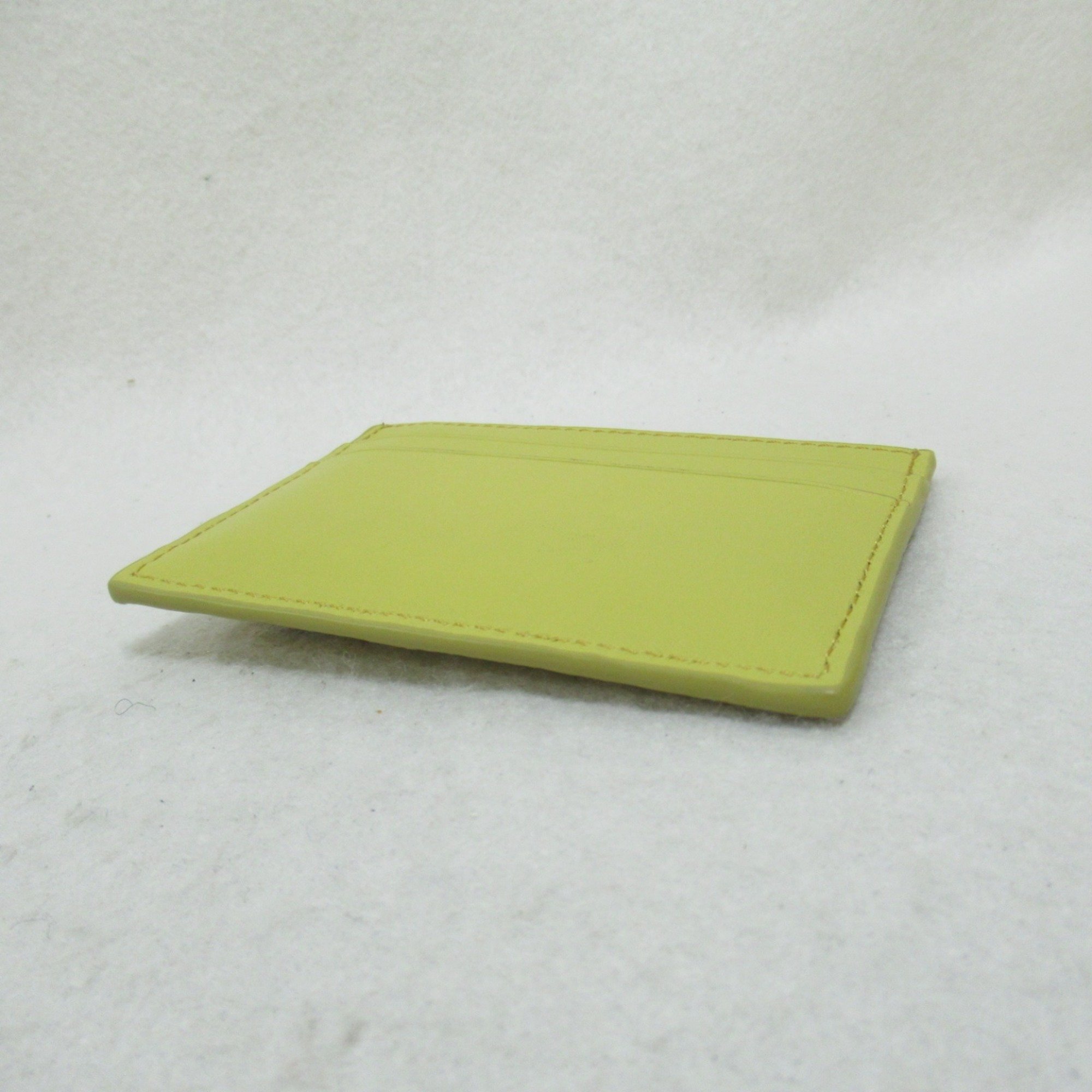 LOEWE Anagram Plain Card Holder Business Holder/Card Case Leather Women's Yellow C794322X018762