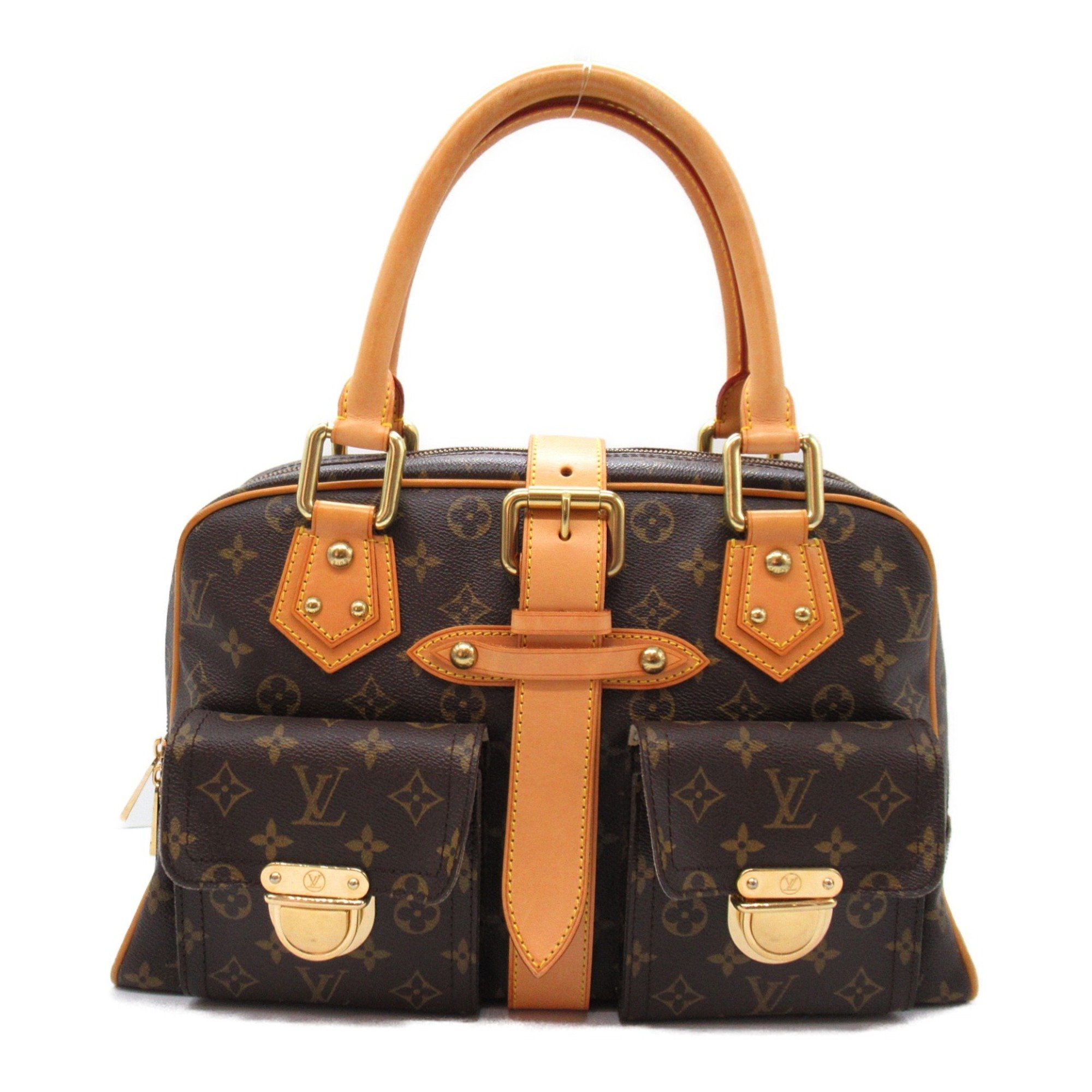 Louis Vuitton Manhattan GM Handbag, Coated Canvas, Monogram, Women's, Brown, M40025