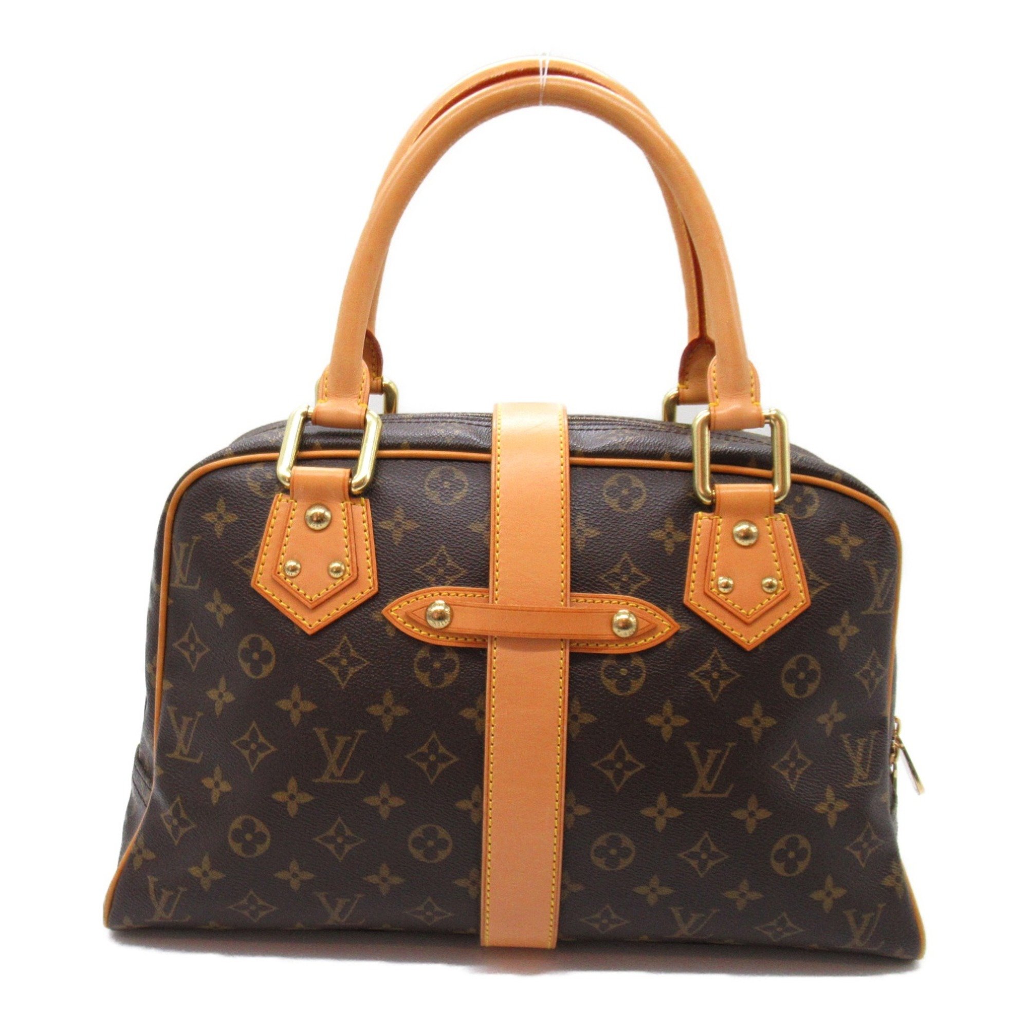 Louis Vuitton Manhattan GM Handbag, Coated Canvas, Monogram, Women's, Brown, M40025