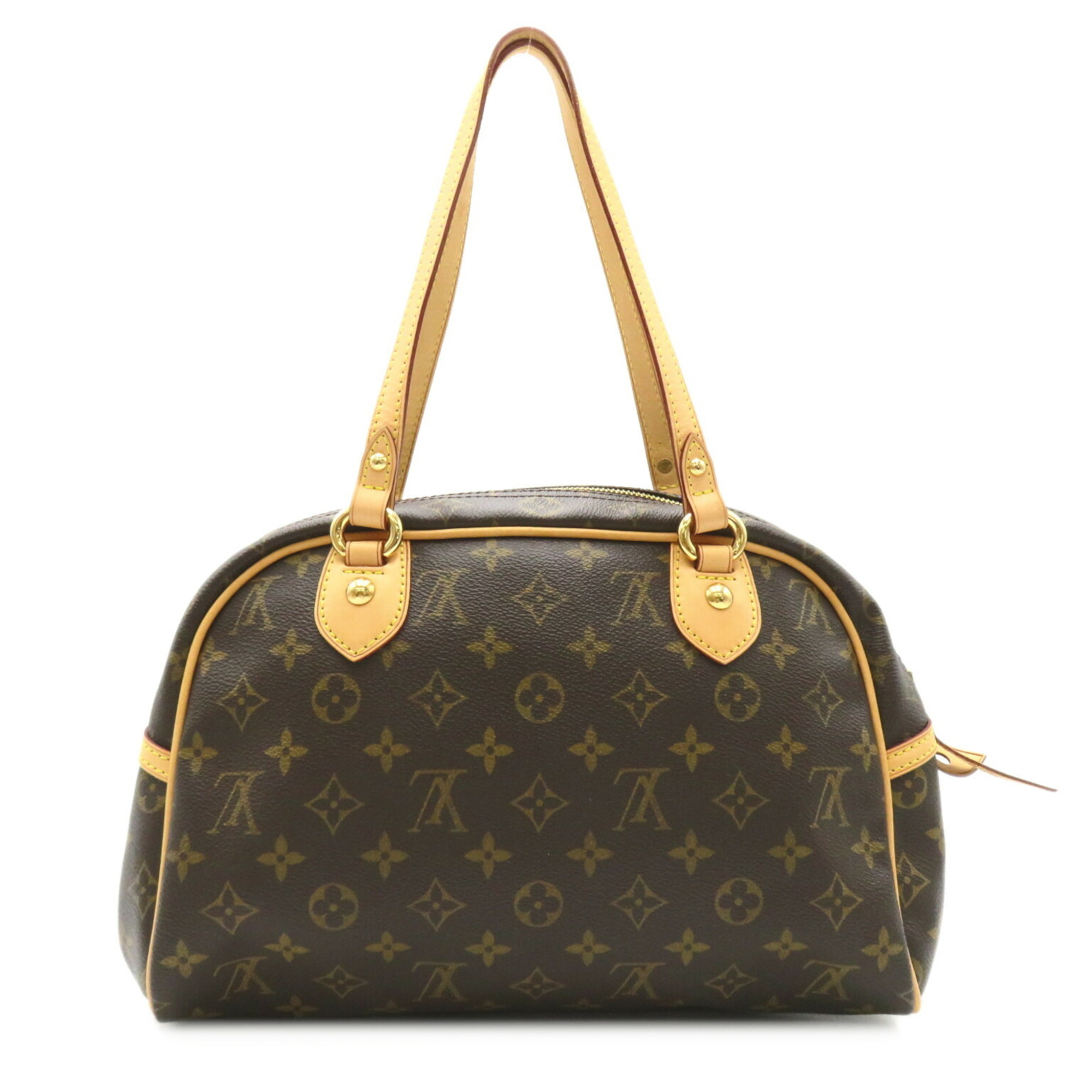 Louis Vuitton Montorgueil PM Shoulder Bag, Coated Canvas, Monogram, Women's, Brown, M95565