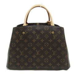 Louis Vuitton Montagne MM Bag, Coated Canvas, Monogram, Women's, Brown, M41056