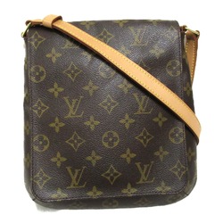 Louis Vuitton Musette Salsa Long Shoulder Bag, Coated Canvas, Monogram, Women's, Brown, M51387