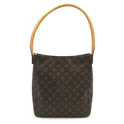 Louis Vuitton LOUIS VUITTON Looping Shoulder Bag Coated Canvas Monogram Women's Brown M51145