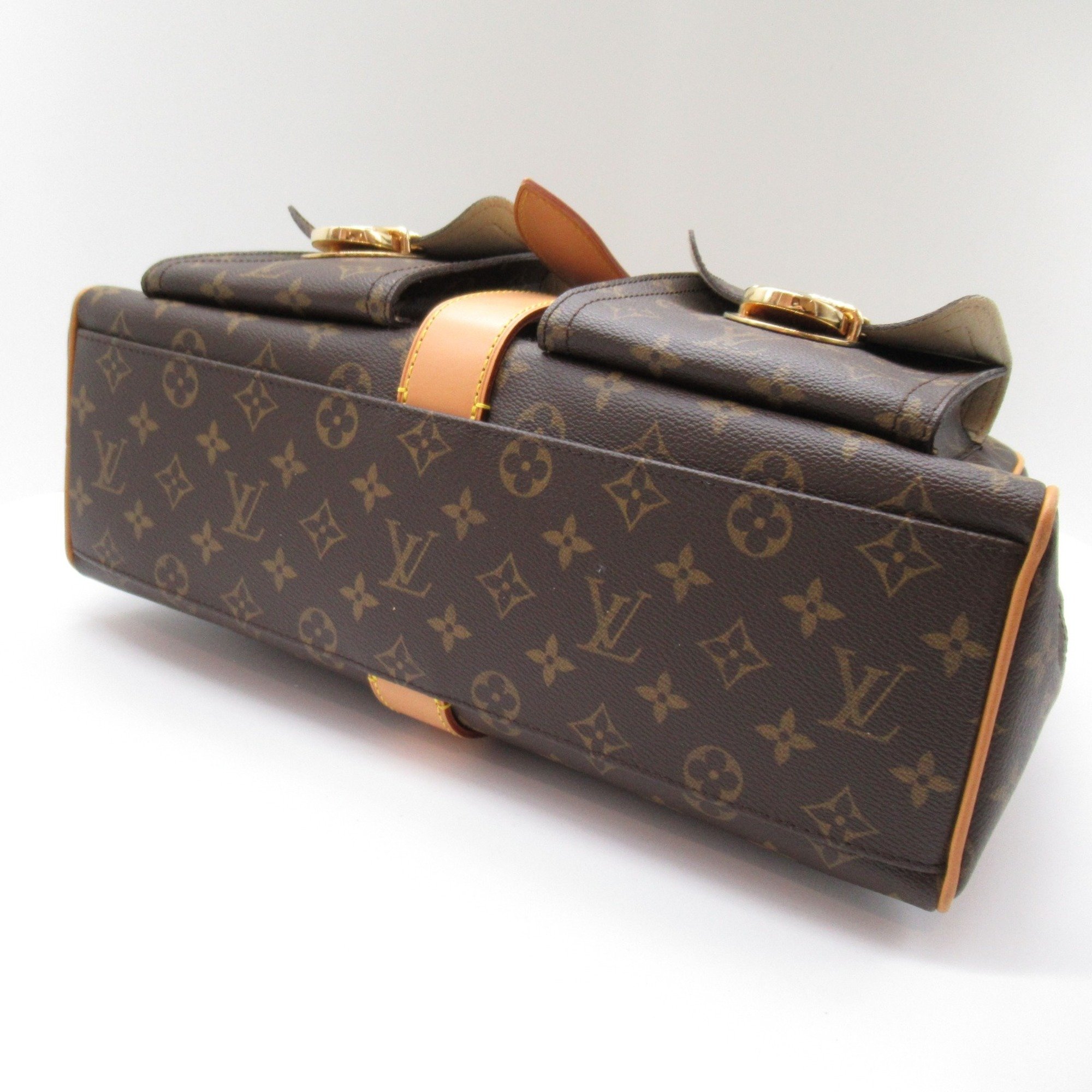 Louis Vuitton Manhattan GM Handbag, Coated Canvas, Monogram, Women's, Brown, M40025