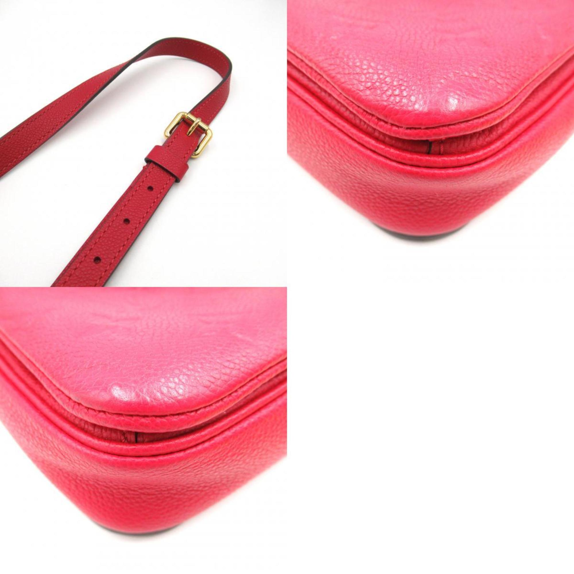 Louis Vuitton LOUIS VUITTON Pochette Metis MM 2way Shoulder Bag Leather Monogram Empreinte Women's Red M41488