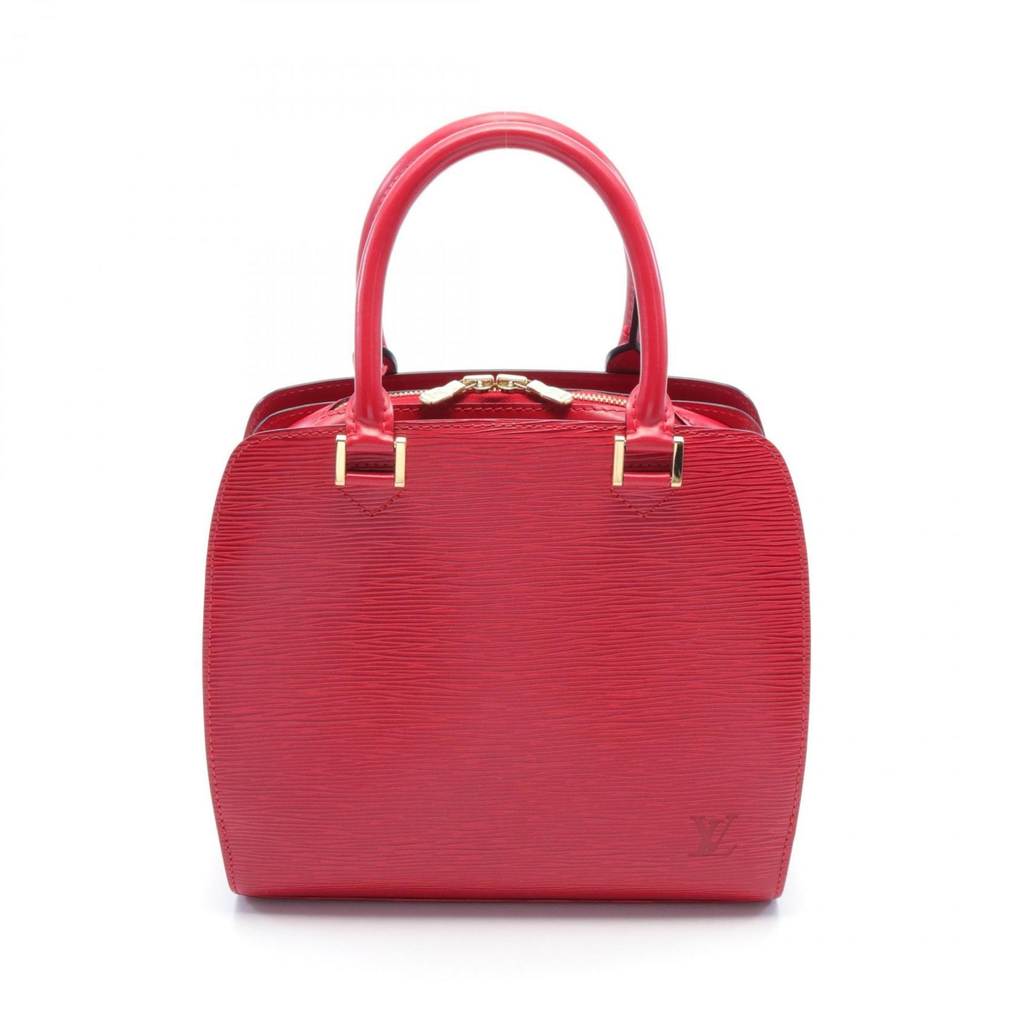 Louis Vuitton LOUIS VUITTON Pont Neuf Epi Castilian Red Handbag Bag Leather Women's M52057