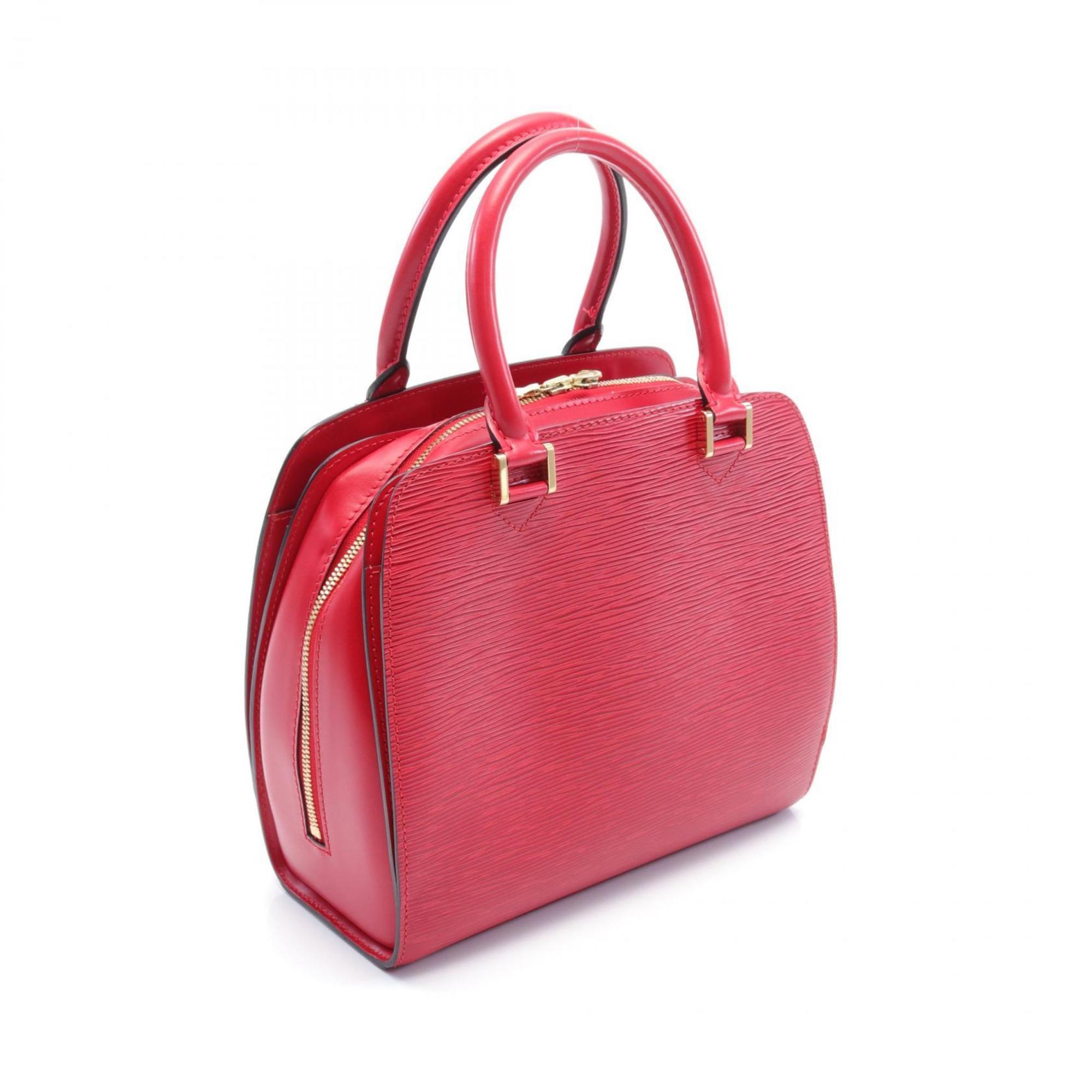 Louis Vuitton LOUIS VUITTON Pont Neuf Epi Castilian Red Handbag Bag Leather Women's M52057