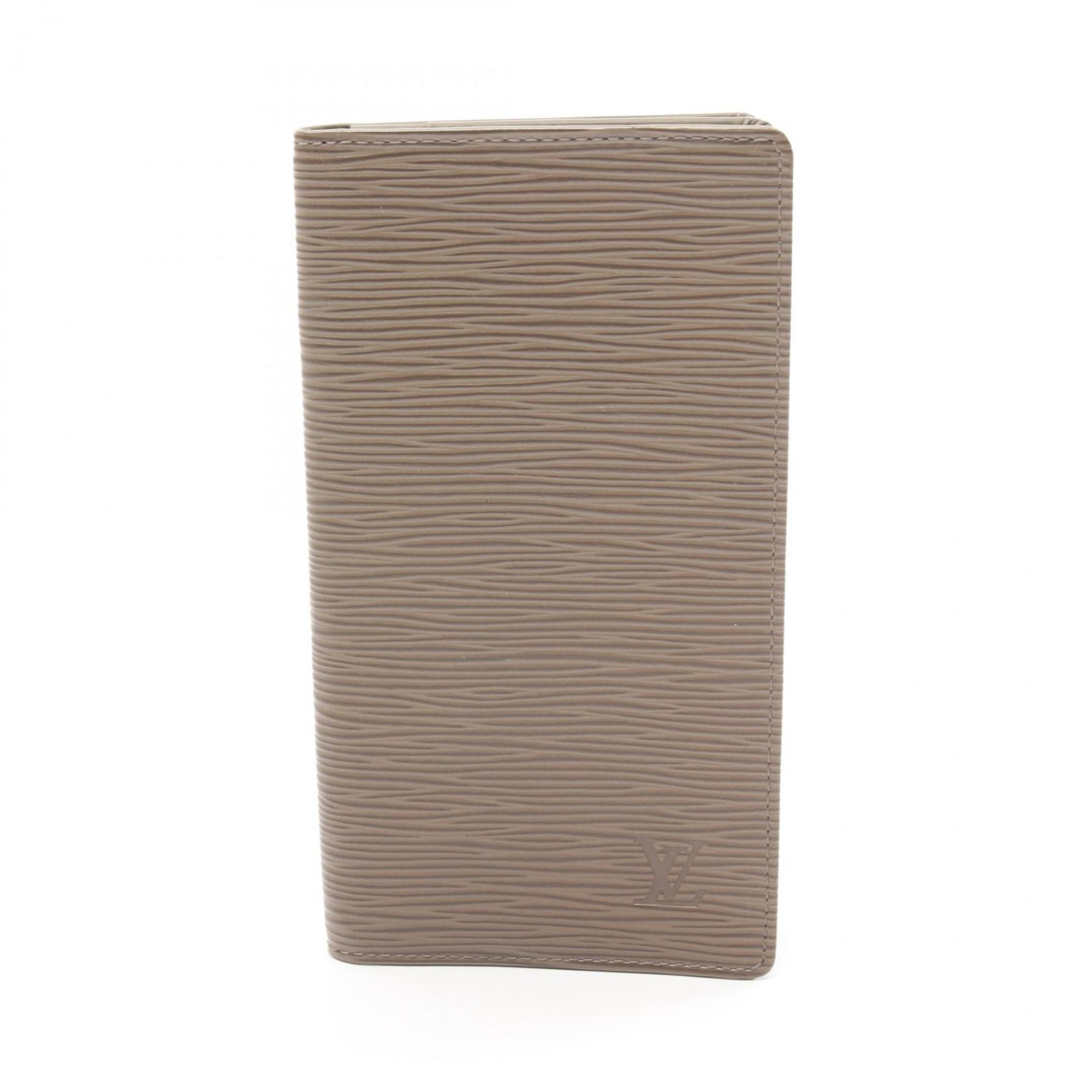 Louis Vuitton LOUIS VUITTON Porte Carte Credit Epi Pepper Billfold Wallet Leather Men's Women's Beige M63210