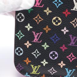 Louis Vuitton LOUIS VUITTON Portefeuille Ansolite Monogram Multicolor Bi-fold Long Wallet Coated Canvas Women's Black M93754