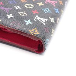 Louis Vuitton LOUIS VUITTON Portefeuille Ansolite Monogram Multicolor Bi-fold Long Wallet Coated Canvas Women's Black M93754