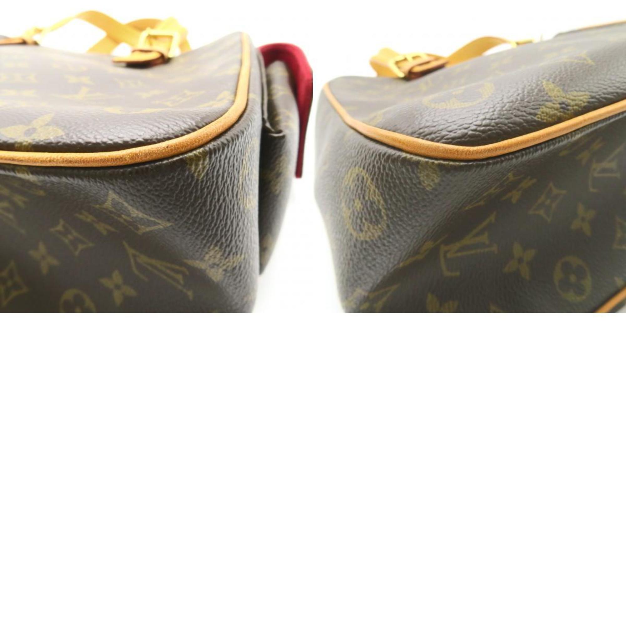 Louis Vuitton LOUIS VUITTON Multiply Cite Shoulder Bag Coated Canvas Monogram Women's Brown M51162