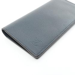 Louis Vuitton LOUIS VUITTON Portefeuille Plaza Ocean Bi-fold Long Wallet Leather Men's Navy M58818