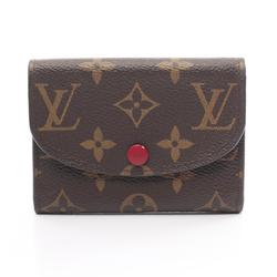 Louis Vuitton LOUIS VUITTON Portemonne Rosali Monogram Fuchsia Wallet/Coin Case Wallet Coated Canvas Leather Women's Brown M41939