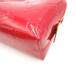 Louis Vuitton Pochette Tick Pouch Bag Patent Leather Vernis Women's Red M91496