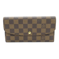 Louis Vuitton LOUIS VUITTON Portefeuille Emily Bi-fold Long Wallet Coated Canvas Damier Women's Brown N63019