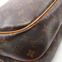 Louis Vuitton Reporter PM Monogram Shoulder Bag, Coated Canvas, Leather, Monogram, Women's, Brown, M45254