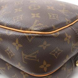 Louis Vuitton Reporter PM Monogram Shoulder Bag, Coated Canvas, Leather, Monogram, Women's, Brown, M45254