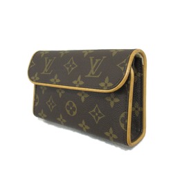 Louis Vuitton LOUIS VUITTON Pochette Florentine Waist Bag Body Coated Canvas Monogram Women's Brown M51855