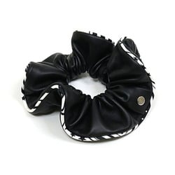 Hermes HERMES Scrunchie Claudia Hair Black Anjou Naparize Silk